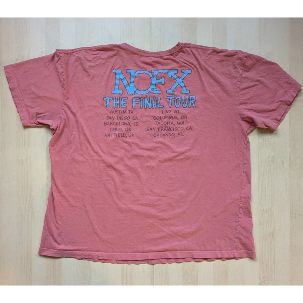 NOFX The Final Tour City - Band Graphic - Red Coral 3XXX Seattle San Francisco - Picture 12 of 15